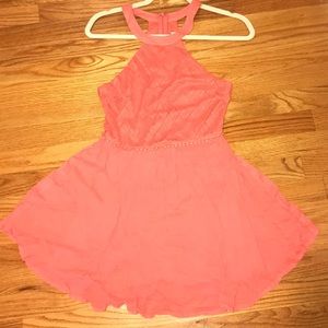 Coral Flowy Dress